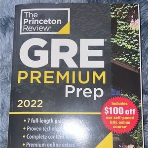 Princeton Review GRE prep book (2022)